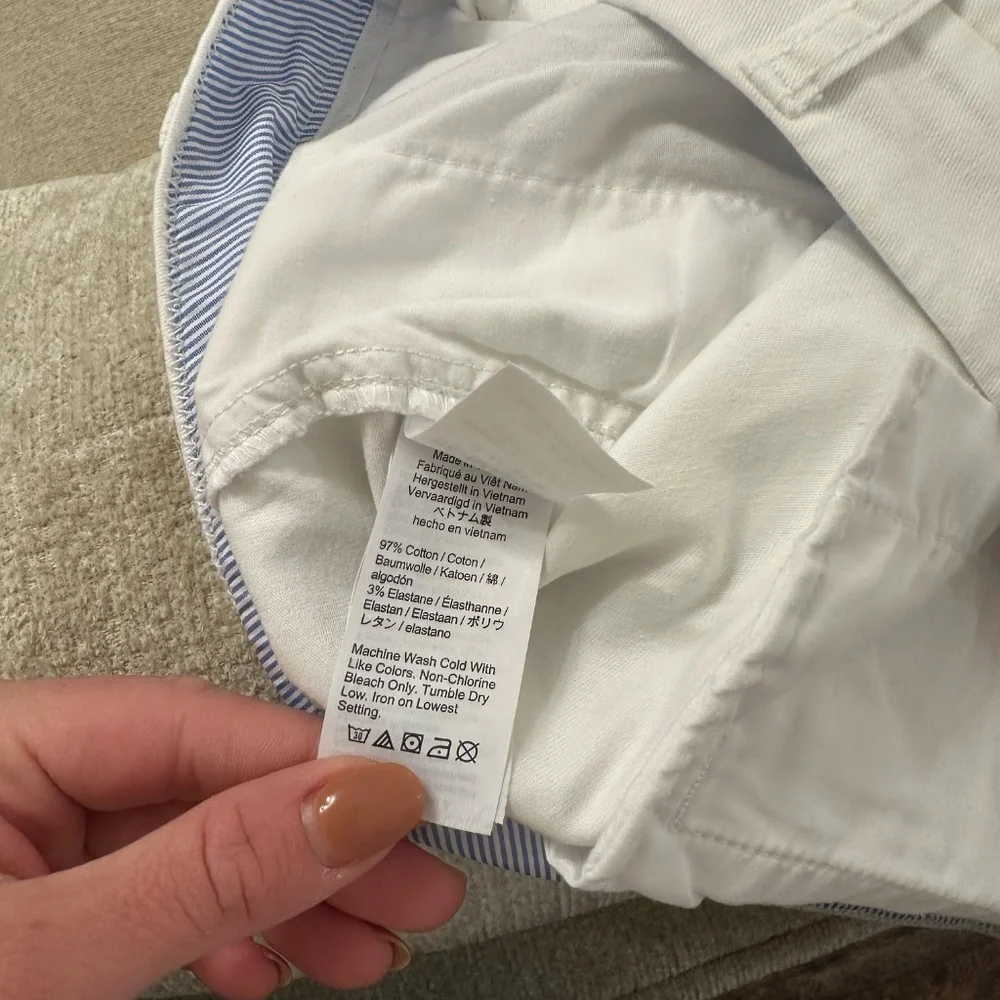J. Crew White 5" Stretch Chino Short - Picture 4 of 5